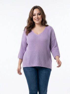 Company ellen Tracy lavender sweater‎ plus size XXL bit of sparkle in thread